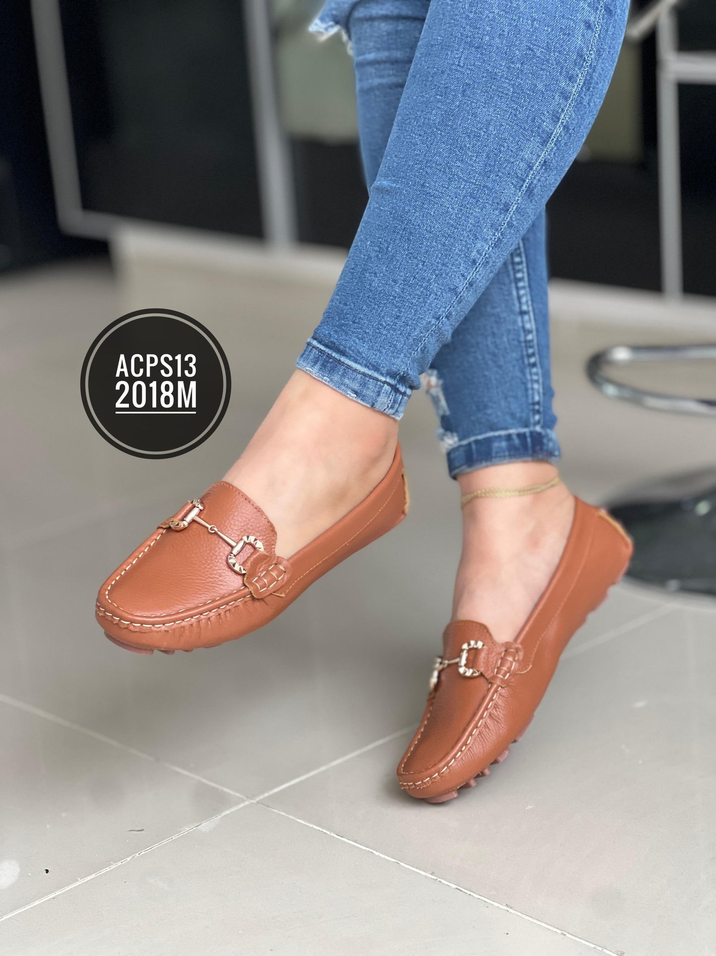 MOCASIN EN CUERO