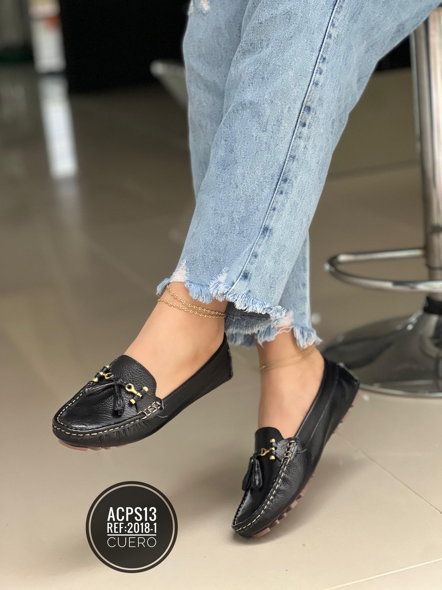 MOCASIN EN CUERO