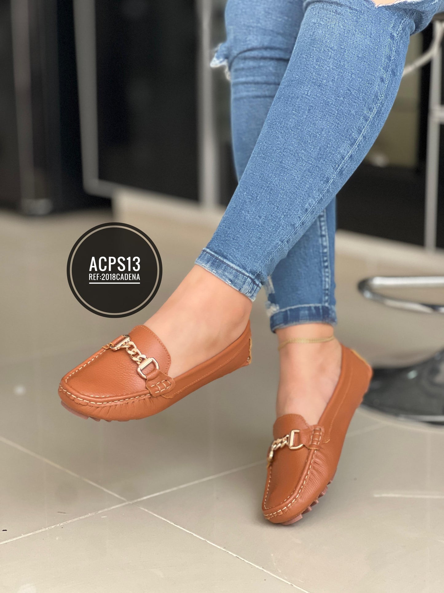 MOCASIN EN CUERO