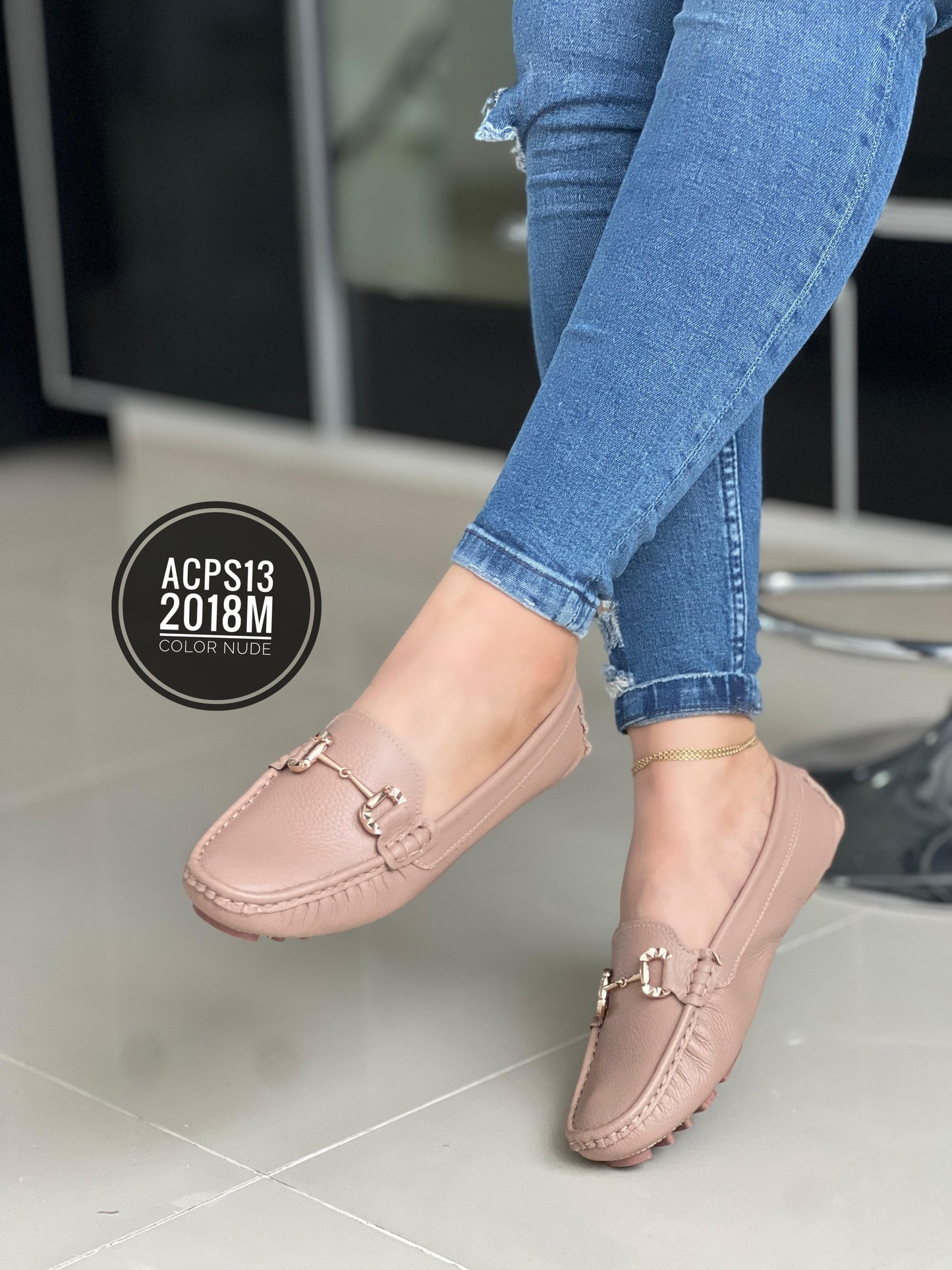 MOCASIN EN CUERO