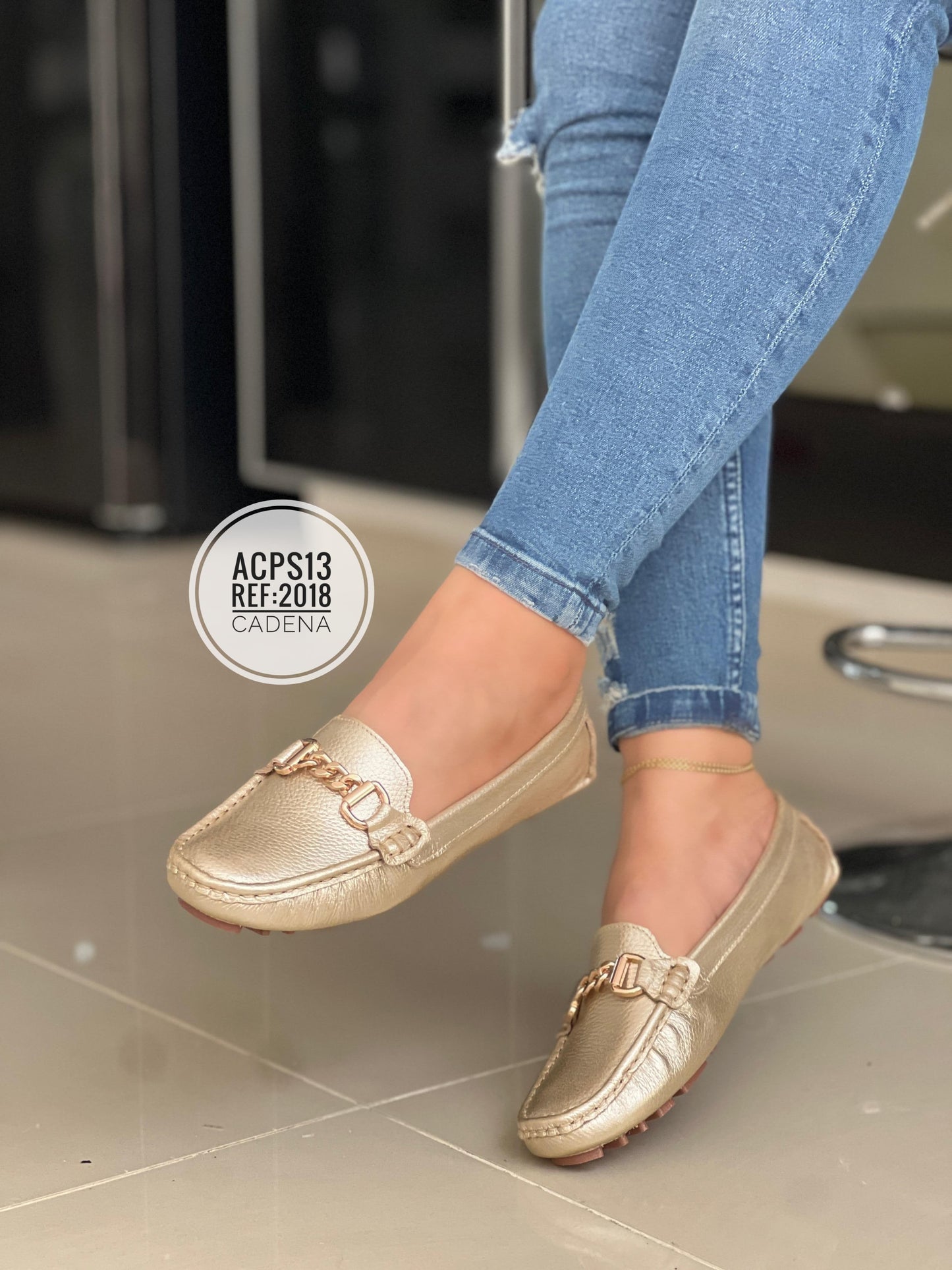 MOCASIN EN CUERO