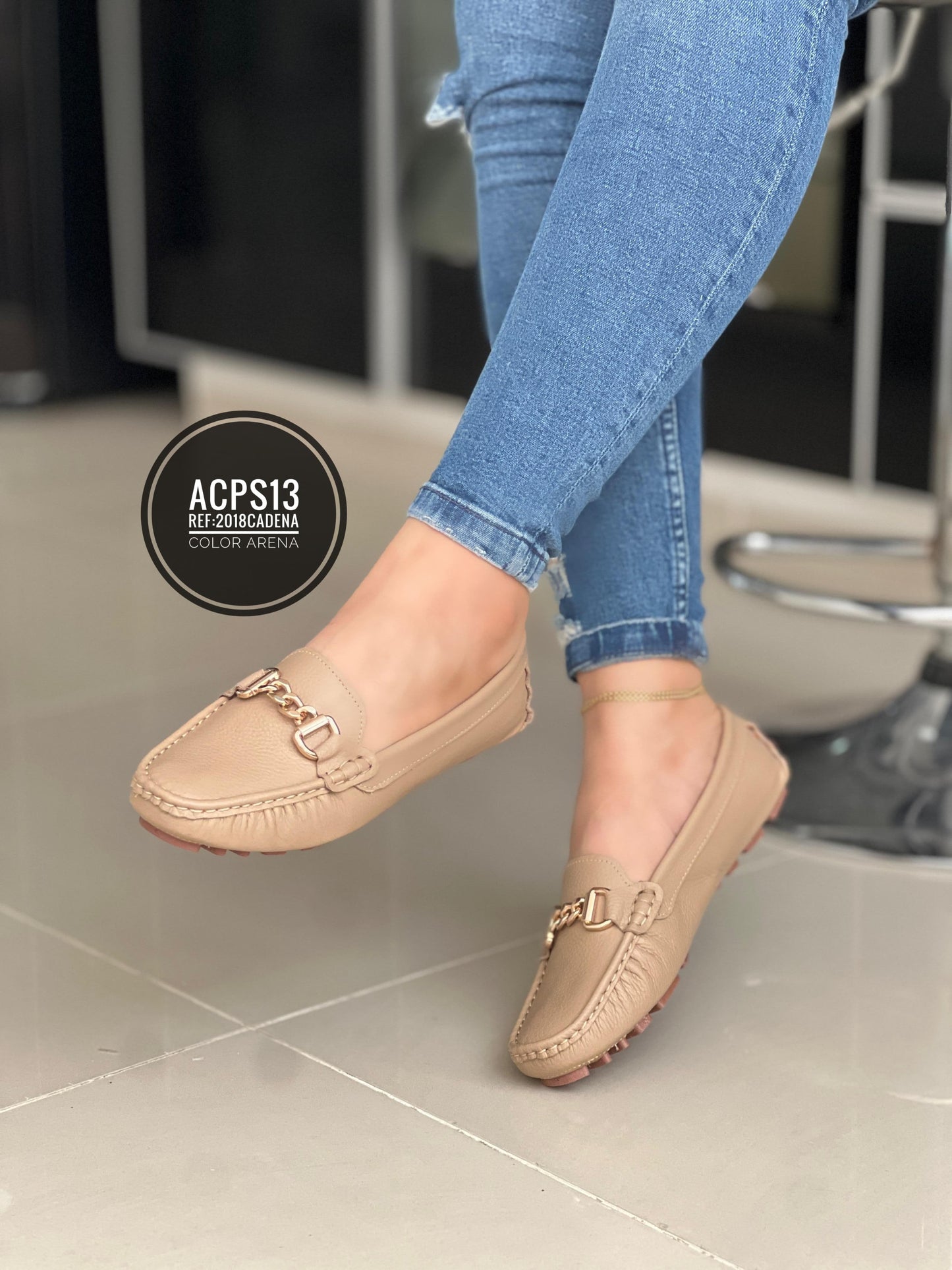 MOCASIN EN CUERO
