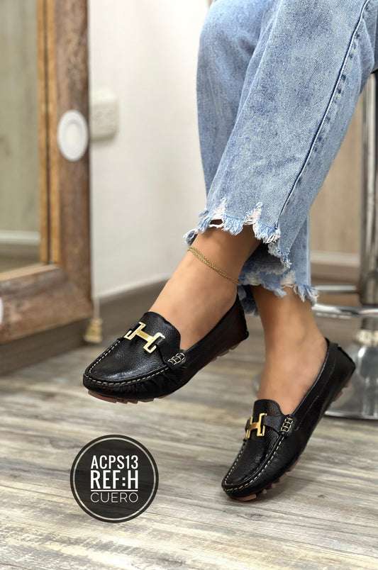 MOCASIN EN CUERO