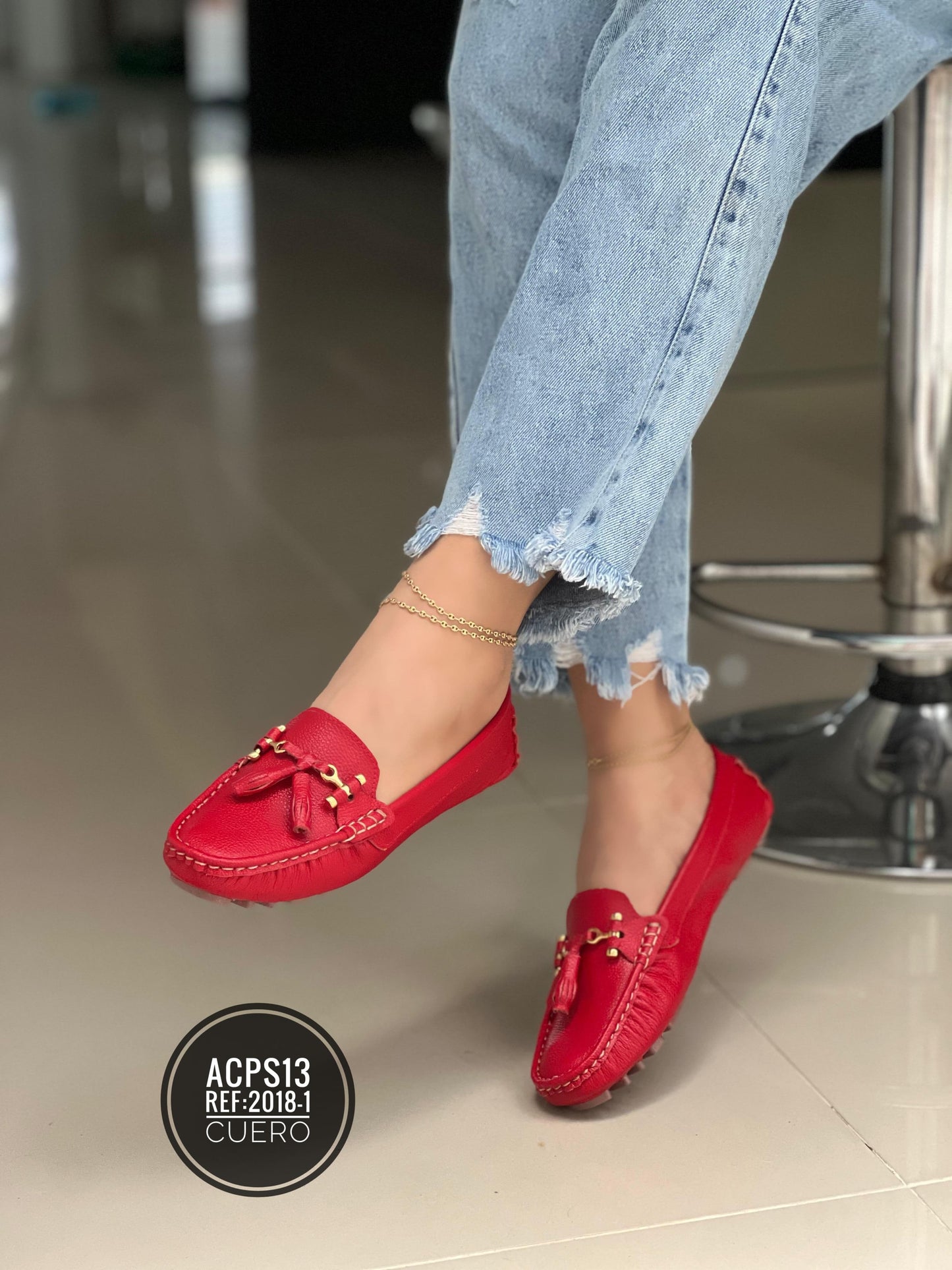MOCASIN EN CUERO